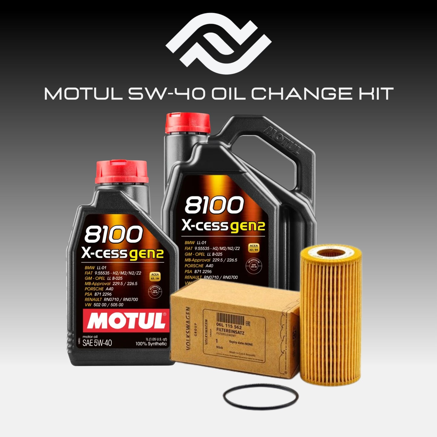 Motul 8100 X-Cess Gen2 5W-40 Oil Change Kit (6 Litres)