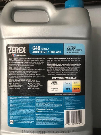 Zerex G48 Blue Coolant - 1 Gallon