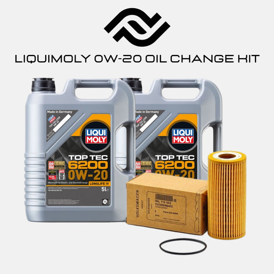 LiquiMoly Top Tec 6200 0W-20 Oil Change Kit (2 Jugs)