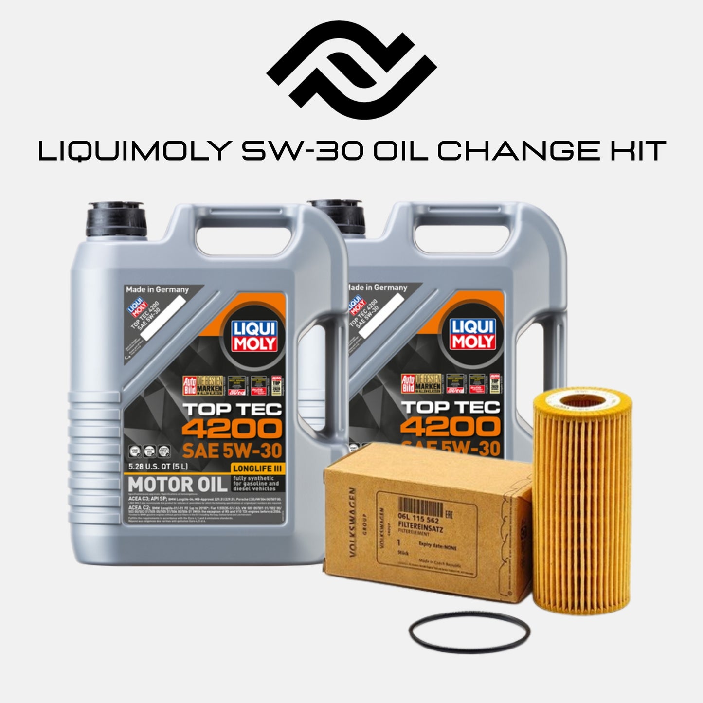LiquiMoly Top Tec 4200 5W-30 Oil Change Kit (2 Jugs)
