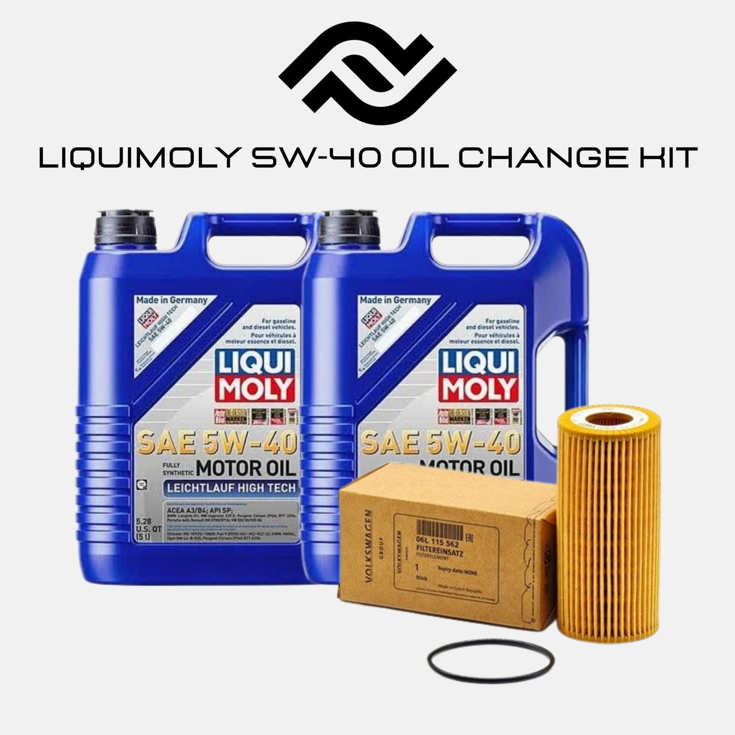 LiquiMoly Leichtlauf High Tech 5W-40 Oil Change Kit (2 Jugs)