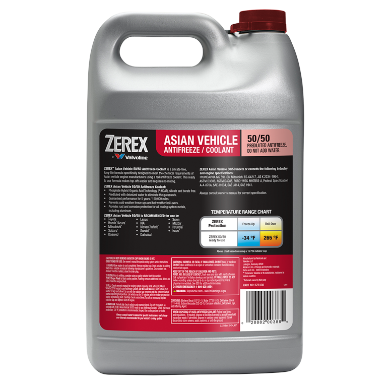 Zerex Asian Red Coolant - 1 Gallon (Pre-Mix)