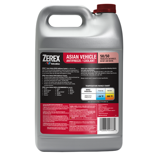 Zerex Asian Red Coolant - 1 Gallon (Pre-Mix)