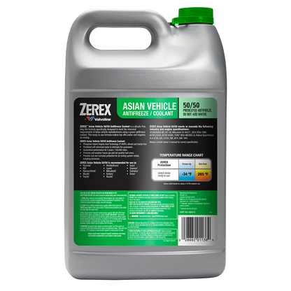 Zerex Asian Green Coolant - 1 Gallon (Pre-Mix)